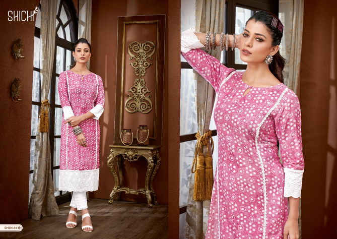 Shichi Sana Fancy Designer Daily Wear Viscose Kurti With Bottom Collection